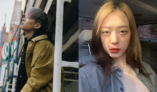 엠버 활동재개(사진=엠버, 故 설리 인스타그램 캡처)